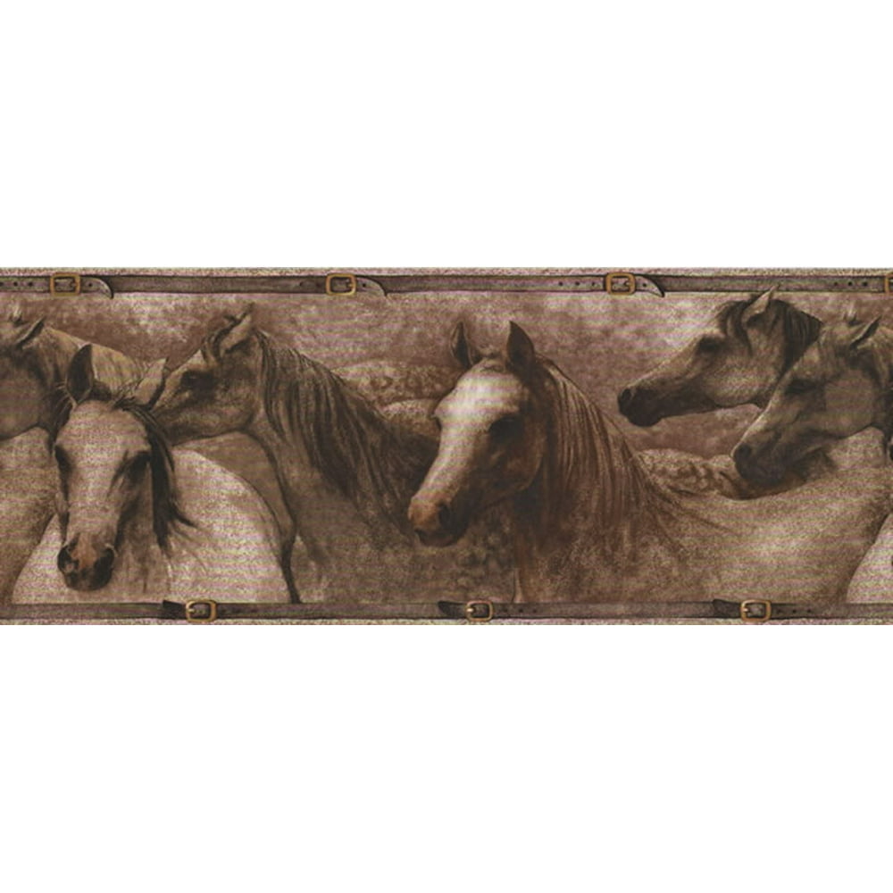 876662 Horses Wallpaper Border - Walmart.com - Walmart.com