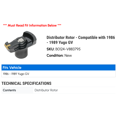 thumbnail image 2 of Distributor Rotor - Compatible with 1986 - 1989 Yugo GV 1987 1988, 2 of 2
