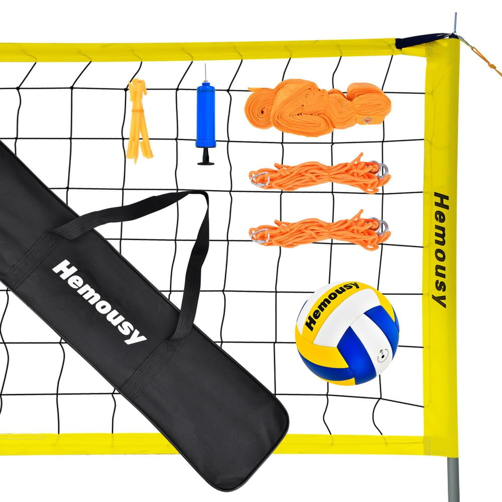 Volleyball 240''x24'' Portable Volleyball Net System Set for Beach