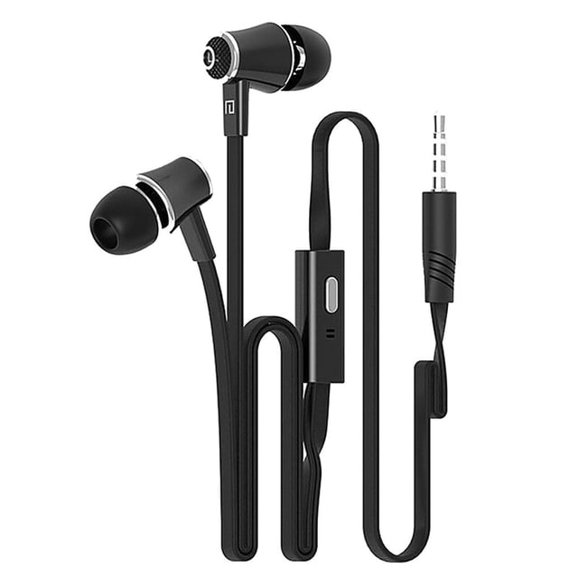 Auriculares intrauditivos de 3,5 mm Auriculares estéreo de computadora para teléfono móvil con micrófono de reducción de ruido, negro Speravity EL000324-01B