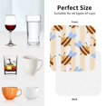 thumbnail image 6 of Fuzoiu A Bee Print Leather Coasters Set,Drink Coasters Set of 4,for Tabletop Protection, Durable PVC Coasters,Home Décor and Housewarming Gift-Square, 6 of 6
