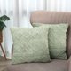 thumbnail image 5 of BR Fundas de Cojín de Felpa Suave Verde Salvia - Paquete de 2 - Fundas de Almohada Cuadradas Estilo Boho de 45x45 - Funda de Almohada Corta y Esponjosa de Lana Sintética - Fundas de Almohada, 5 of 5