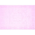 thumbnail image 1 of Ahgly Company Indoor Rectangle Solid Pink Modern Area Rugs, 7' x 10', 1 of 4