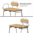 thumbnail image 6 of Sharper Image® Deluxe Transfer Bench, 350 lb Capacity, Wood Grain Seat, Shower Curtain Clips, 6 of 13