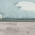 thumbnail image 2 of Paco Home Kids Rug with Charming Clouds for Nursery in Pastel Blue, 2 of 5
