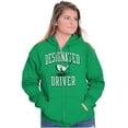 thumbnail image 3 of Designated Driver Funny Golfing Pun Zip Up Hoodie Men's Women's Brisco Brands M, 3 of 6