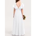 thumbnail image 5 of Sherrylily Kids Girl Bridesmaid Dresses Chiffon Flower Long Party Pageant Gowns Dress, 5 of 5