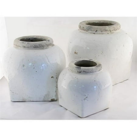 Zentique 4982M A25A Ceramic Jar, 11 x 10 x 11 in.