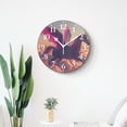 thumbnail image 4 of 14 Inch Wall Clock Battery Operated Silent Clock Decorative for Office, Kitchen, Outdoor, Living Room，Fantasy Unicorn Lady Walking on Rainbow with Star Cloud Cute, 4 of 4