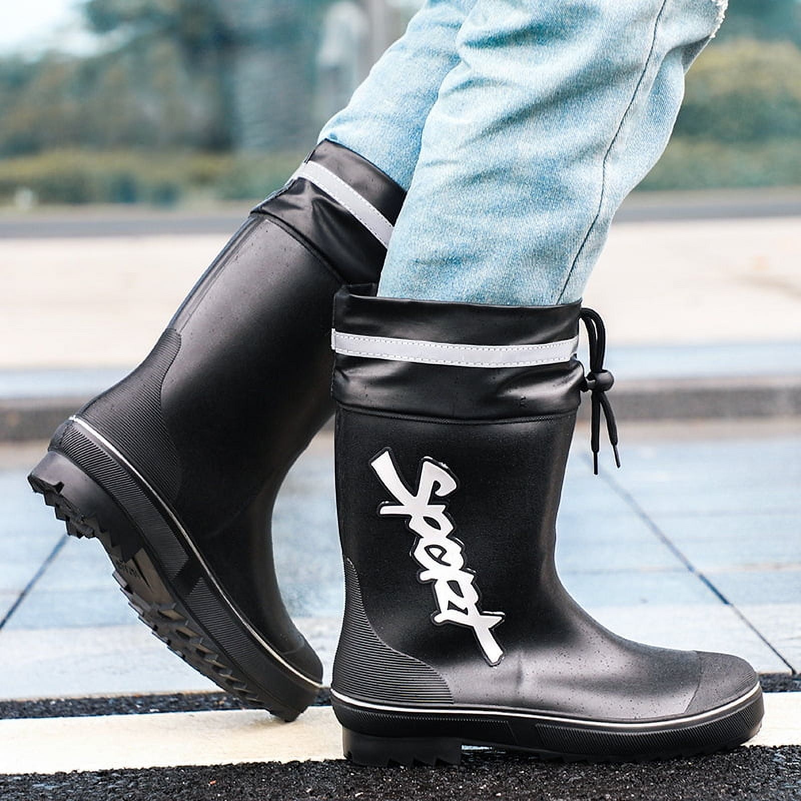 Botte En Caoutchouc Homme Bottes De Pluie Homme En Caoutchouc
