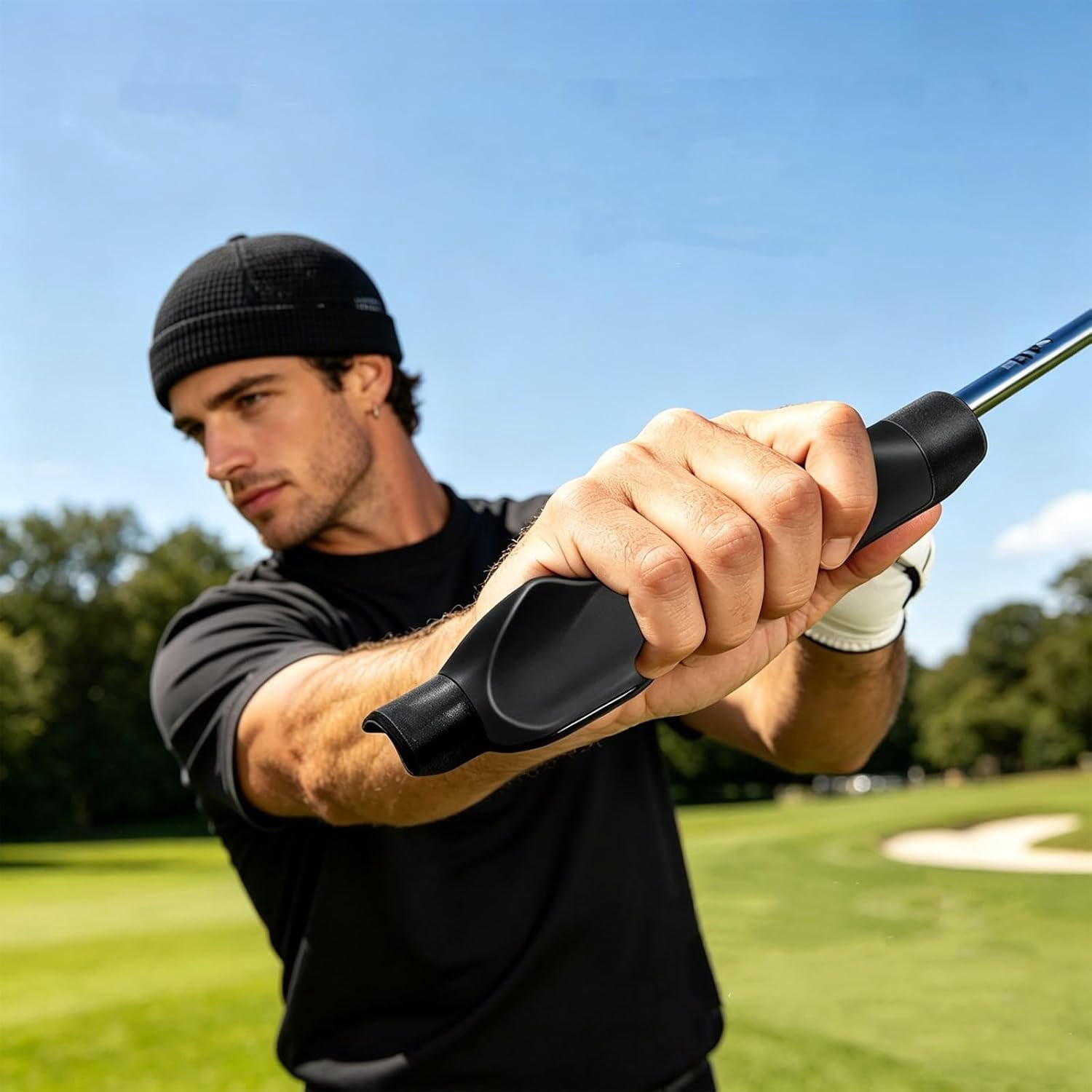 GameSwing True Grip Trainer 2.0, Golf Grip Trainer, Golf Club Grips, Golf Training Aid with Ergonomic Design, Corrects Grips Fix GolfTrainer, Improves Swing Accuracy & Grip Strength
