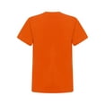 thumbnail image 3 of Ocealan Lot de 2 T-Shirts à Col Rond à Manches Courtes pour Garçons et Filles, Couleur Unie, Été, Décontracté, Coton, Hauts Tee 2-12 Ans Orange 7-8, 3 of 6