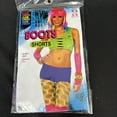 thumbnail image 2 of Club Candy Solid Neon Costume Booty Shorts Adult: Purple, 2 of 4