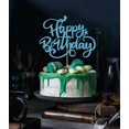 thumbnail image 3 of Topper para pastel Crseniny azul con brillo Feliz Cumpleaños, 3 of 4