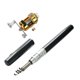 thumbnail image 2 of Mini Portable Telescopic Pocket Pen Shape Fishing Rod Pole & Fishing Reel(black), 2 of 4