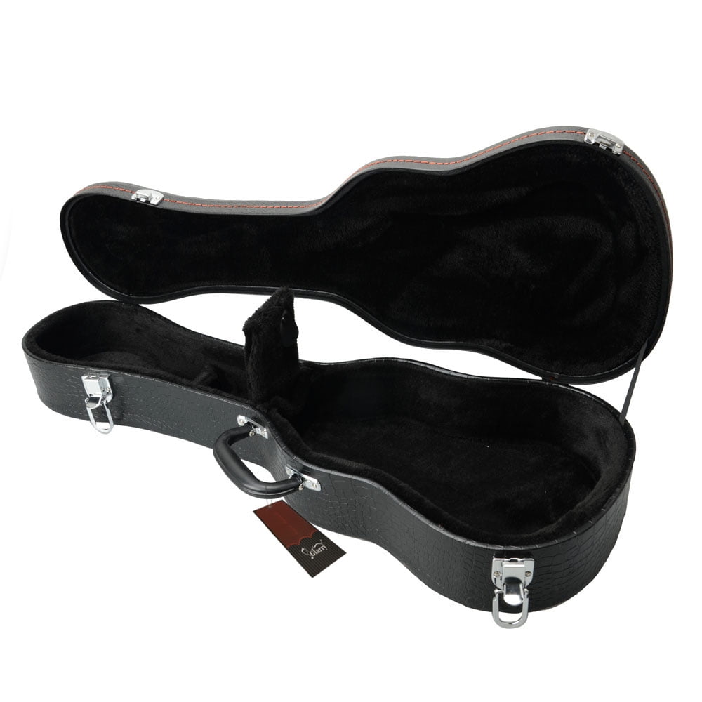 Lowestbest 26" Exquisite Top Grade Guitar Case, Leather Ukulele Portable Handy Case, Black Lowestbest 26" Exquisite Top Grade Guitar Case, Leather Ukulele Portable Handy Case, Black