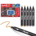 thumbnail image 1 of Sharpie Creative Markers, Earth Tones, Water-Based Acrylic Markers, Bullet Tip, Assorted Colours, 5 Count, 1 of 7