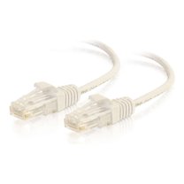 C2G - Patch cable - RJ-45 (M) to RJ-45 (M) - 1.5 ft - 0.1 in - UTP - CAT 6 - indoor, snagless, stranded - white
