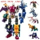 thumbnail image 1 of Figura de acción de TransFormers 5 en 1 para niños, Robot transFormable de 40CM, modelo de coche, escalera, camión de bomberos, ingeniería, 1 of 4