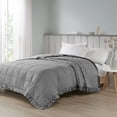 thumbnail image 2 of Gracie Mills Lucile Textured Oversized Down Alternative Blanket with Satin Trim - GRACE-3673, 2 of 4