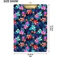 thumbnail image 3 of Coolnut Tropical Palm Flower Clipboard, Acrylic Standard A4 Letter Size Clip Board with Low Profile Clip for Office, Classroom, Doctor, Nurse and Teacher, 12.5"x9", 3 of 7