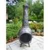 Oakland Living 45 in. Antique Bronze Leaf Chiminea