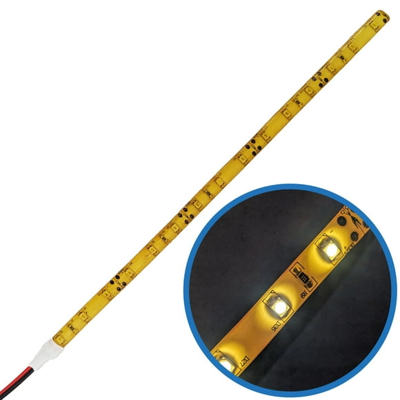 LED Strip Lighting for Car/Home/Special Effects - Cool White - 15 Lights - 25CM by Science Purchase