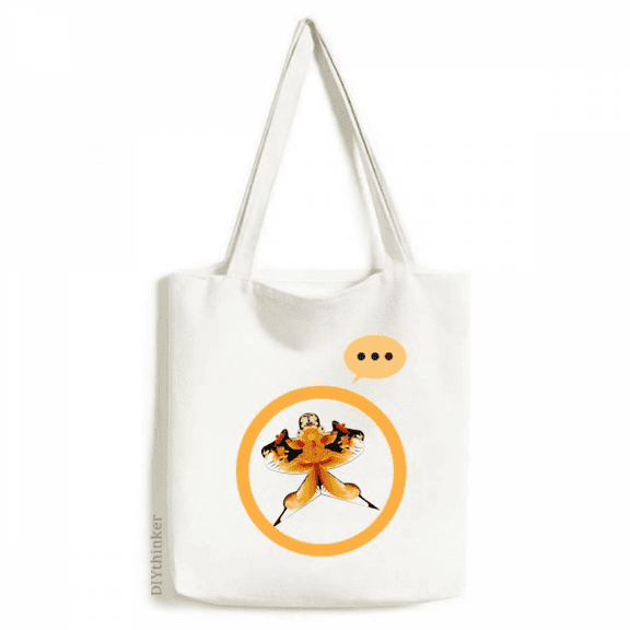Chinese Traditional Culture Kite Pattern Expression Sack Canvas Tote Shoulder Bag