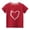 Red, variant on Zwiiyzr Boys Girls Summer Tops Toddler Kids Trendy Cute Solid Color Round Neck Valentine'S Day Heart Print Short Sleeve Top Gray