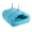 Blue, variant on MasteelfCA Small Animal Pet Hamster House Bed Rat Squirrel Guinea Pig Winter Warm Hanging House Cage Hamster Nest (Leopard Print)