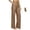 Brown, variant on Clossjun Women's Wide Leg Work Dress Pants High Waisted Flowy Daily Wear Business Casual Palazzo Bottoms Summer Fall Offce Trousers With Pockets XL