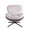 White, variant on GDF Studio Modern 360° Chenille Swivel Chair with Faux Leather & Metal Base, Dark Gray