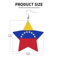 thumbnail image 3 of Leather Earrings Venezuelan Flag Decorative Star Faux Leather Earring Lightweight Dangle Drop Earrings For Women, 3 of 6