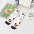 thumbnail image 7 of Naloa Watercolor Ladybug Ankle Socks for Women Non Slip Socks No Show Socks Classic Low Cut Casual Socks Casual Socks, 7 of 7