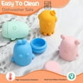thumbnail image 6 of KABOER Baby Bath Toys for Kids Ages 0+, 15PCS Mold Free Toddler Bath Toys, Bathtub Water Table Pool Toys, Stackable Boats and Spoons and Silicone Bath Toy for Babies 6-12 Months, 6 of 8