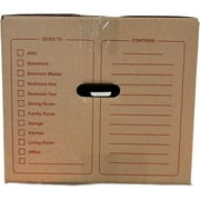 10 - Pack Medium Cardboard Moving Boxes 18x14x12 32 ECT With Handles