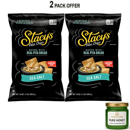 Stacy’s No Artificial Colors or Flavors Sea Salt Pita Chips, 16 oz Bag