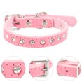 thumbnail image 1 of Houderco Collar De Cuero PU Para Perro Con Ajustable Y Rhinestones Para Fiestas Y Uso Diario, 1 of 8