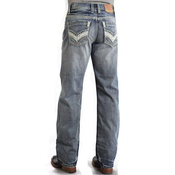 Stetson Men's Modern Straight Leg Jean, Light Stonewash, 44x34