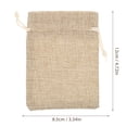 thumbnail image 2 of unbranded 10Ud Bolsas De Tela Con Cordón Para Joyas Reutilizables Compacto En Marrón Claro, 2 of 6