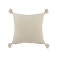 thumbnail image 6 of Laddha Home Designs Loomed Color Block Tassel Fringe Cotton Throw Pillow - 20" - Blue and Cream, 6 of 9