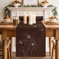 thumbnail image 2 of Table Runner 60 Inches Long for Kitchen Dining, Brown Floral Dresser Scarf Farmhouse, Dining Table Decorations for Wedding/Parties, Spring Flower 13 x 60 In, 2 of 8