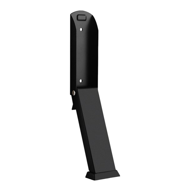 Tope de puerta abatible para mantener abierto, montado en el suelo, resistente, soporte de puerta para apartamento, cocina, lavadero, viaje, hogar Negro