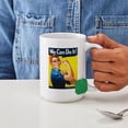 thumbnail image 4 of CafePress - Rosie The Riveter We Can Do It! Mugs - 15 oz Ceramic Large White Novelty Mug, 4 of 6