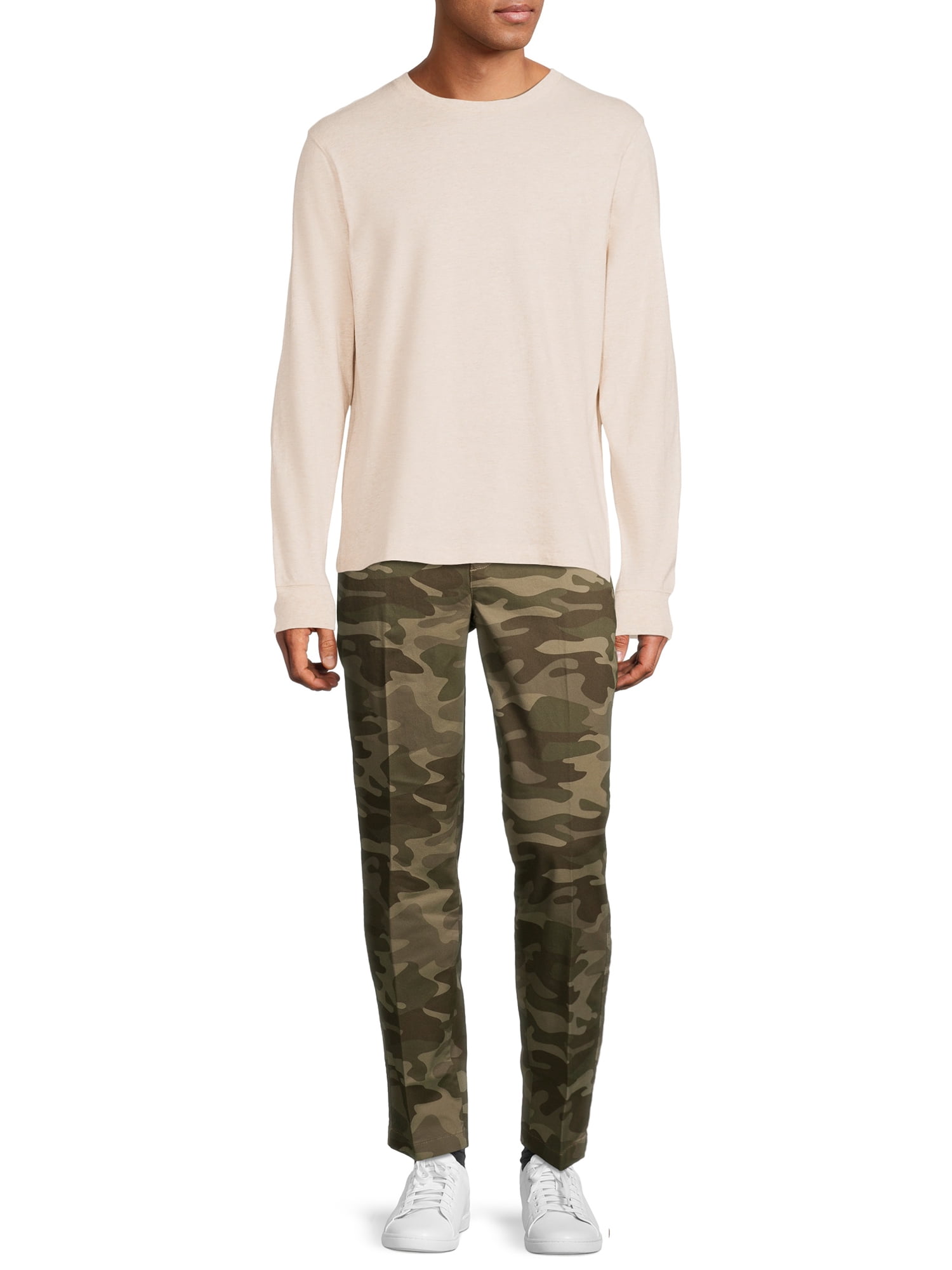 George Long Sleeve Crew Neck Cotton T-Shirt (Men's)