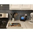 thumbnail image 2 of Dachshund Fall Kitchen Pumpkins Glass Cutting Board Large 12 in x 15 in, 2 of 5