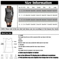 thumbnail image 4 of Women's Fall Winter Sexy Solid Color Round Neck Long Sleeve Sweater Dress, Elegant and Chic Knit Dress with a Form-Fitting Design for Evening Wear,Royal Blue,L, 4 of 5