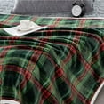 thumbnail image 5 of Tgbvmt Double Flannel Blanket, Lamb Fleece Thermal Blanket, Thickened Winter Bed Cover, Soft and Cozy, Available in Red and Green Colors, Perfect for Cold Nights, Winter Comfort, and Holiday Gifting, 5 of 6