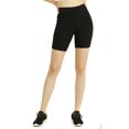 thumbnail image 2 of Cottonbell Women & Plus Size (S-3XL) High Waist Workout 15" Length Running Biker Shorts with Wide Wastband, 2 of 4