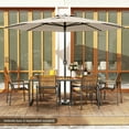 thumbnail image 4 of Costway 12 FT Patio Umbrella Outdoor Market Umbrella with Crank Handle 8 Sturdy Ribs Beige, 4 of 10